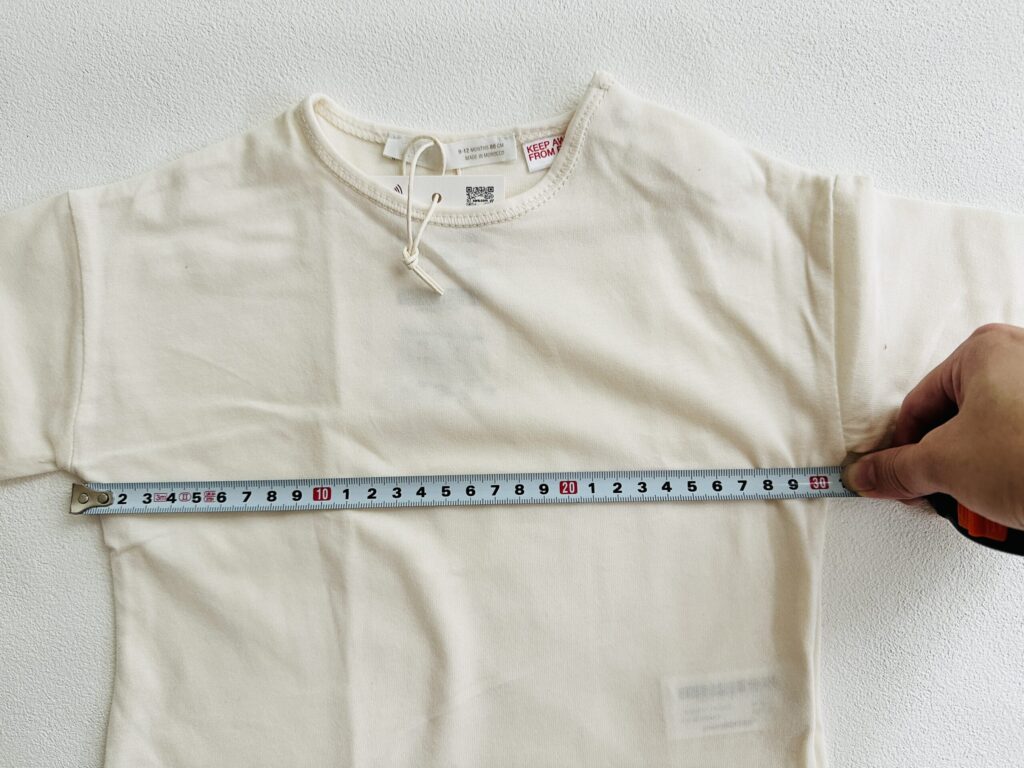 ZARAベビー長袖Tシャツ80身幅