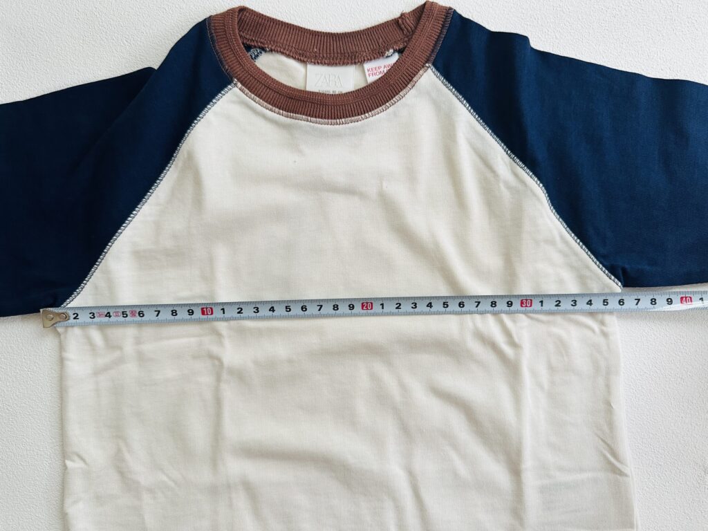 ZARAベビー長袖Tシャツ92cm身幅